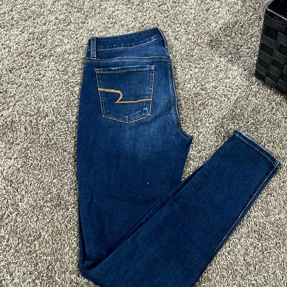 🥭American eagle jeans longs 360 next level stretch high rise jeggings